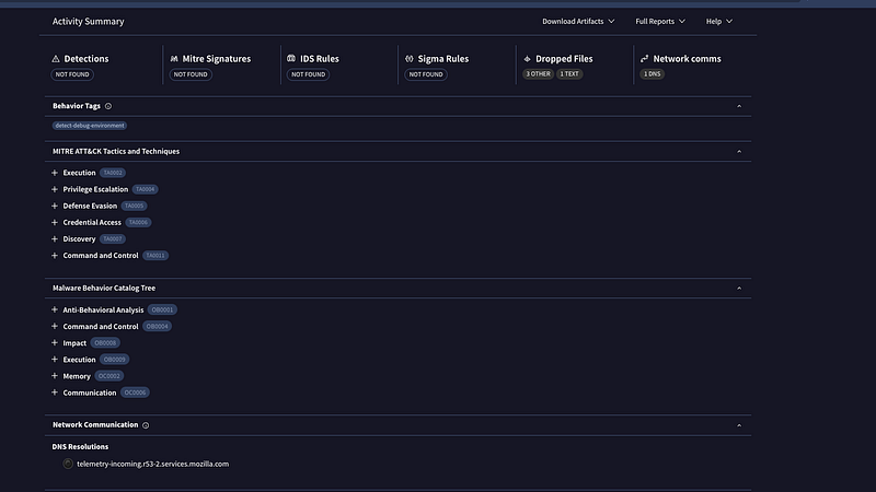 SnailSploit AI obfuscator round 2 behavioral analysis — EDR sandbox flagging suspicious execution patterns despite static evasion